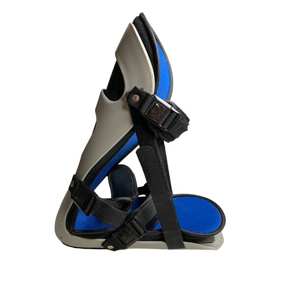Plantar Fasciitis Unisex Night Brace Splint Large Gray & Blue Fully Adjustable - Picture 1 of 11